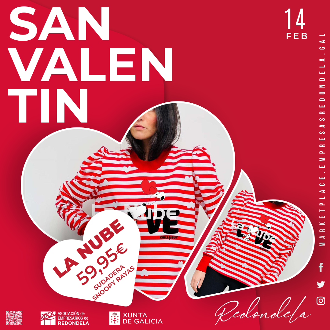 SUDADERA SNOOPY RAYAS (CHILL & BUY)