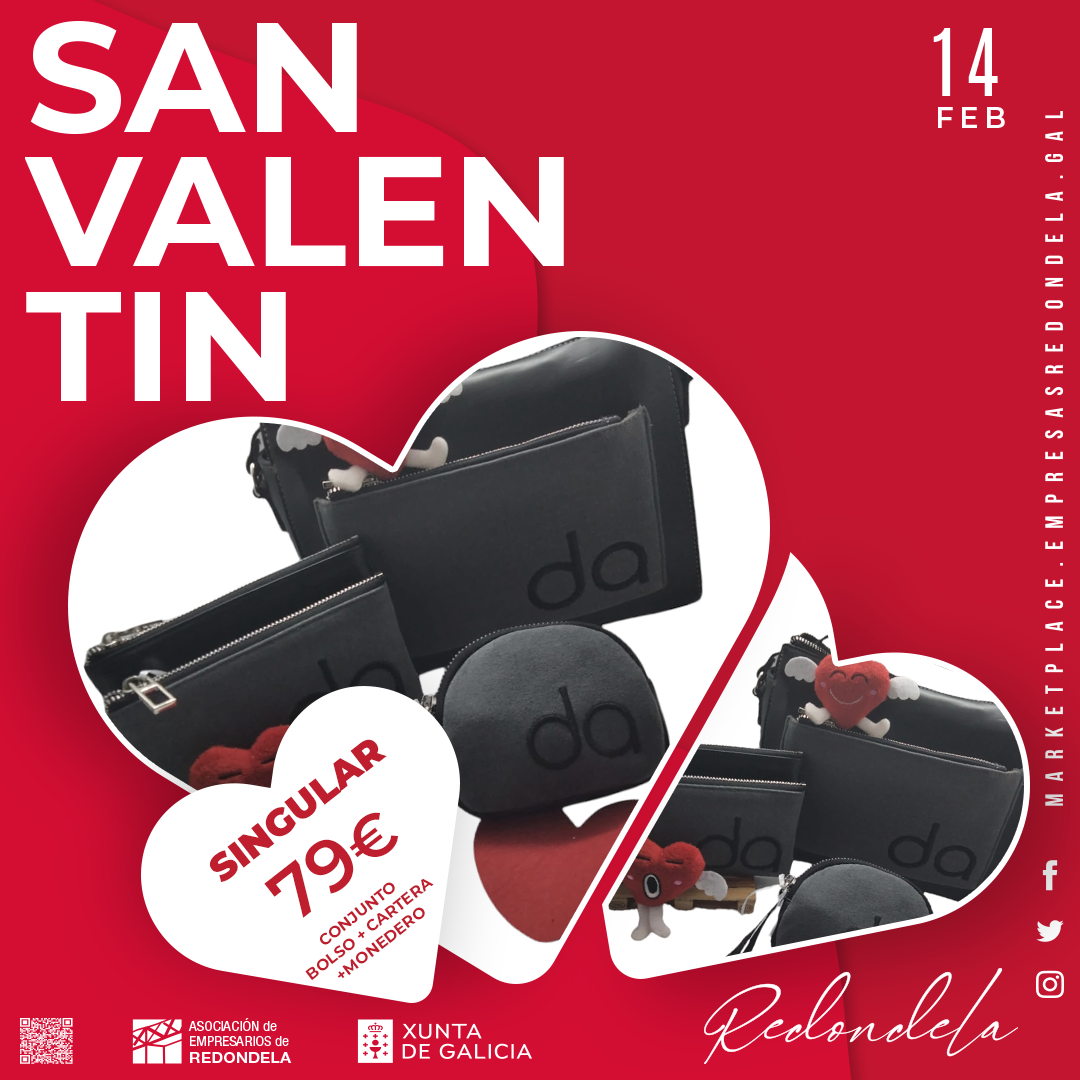 CONJUNTO DE BOLSO, CARTERA Y MONEDERO